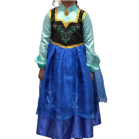 Disney Frozen Anna Kids Cosplay Costume